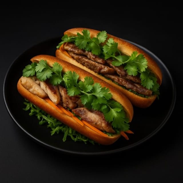 Grilled Sliced Pork Sandwich.