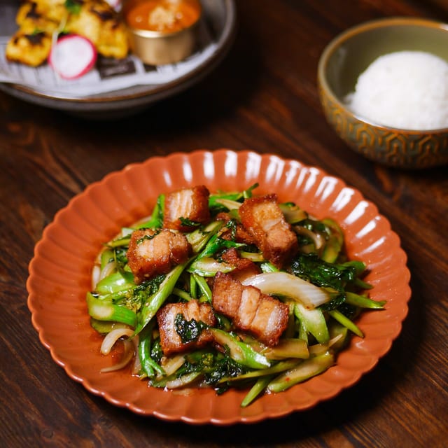 CR7 Kale With Crispy Pork.