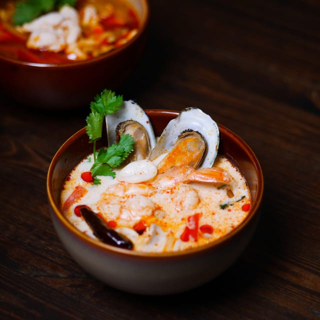S4. Creamy Tom Yum Soup (Shrimp).
