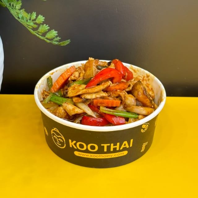 K10. Phrik Phao Sauce Over Rice.