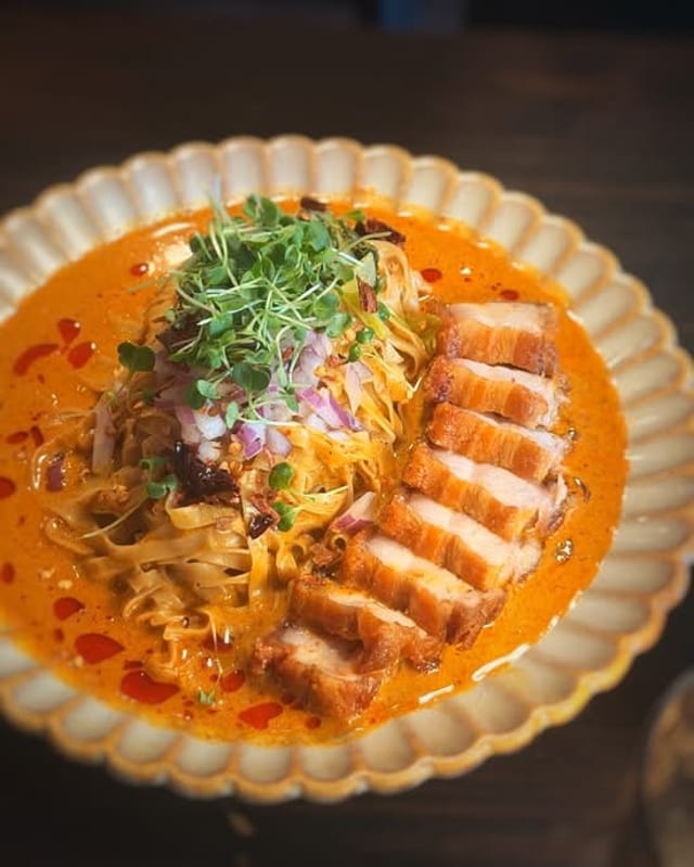 Khao Soi Crispy Pork.